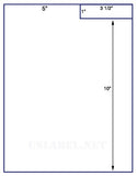 1,000 Uncoated White Matte Inkjet or Laser sheets with Permanent adhesive