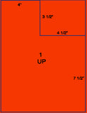 US1120 - 4 1/2'' x 3 1/2'' on a 8 1/2" x 11" label sheet.