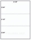 1,000 Uncoated White Matte Inkjet or Laser sheets with Permanent adhesive