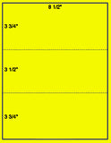 1,000 Fluorescent Yellow Laser Only sheets with Permanent adhesive