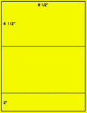 US1160 - 8 1/2'' x 4 1/2'' on a 8 1/2" x 11" label sheet.