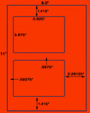 US1213-5.625" x 3.875"-2 up on a 8.5" x 11" label sheet.
