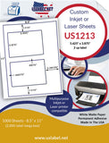 US1213-5.625" x 3.875"-2 up on a 8.5" x 11" label sheet.