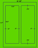 US1219-3.5''x9.5''-2 up w/gutters on 8.5"x11" label sheet.