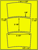 US1240-3 up 5.5'' x 3.125" Tub label on 8 1/2" x 11" sheet