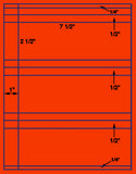 US1275-3 up 7 1/2''x2 1/2'' on a 8 1/2" x 11" label sheet.