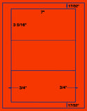 US1281-7'' x 3 5/16''-3 up on a 8 1/2" x 11" label sheet.
