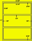 US1319-8.25'' x 3.375''-3 up on a 8 1/2" x 11" label sheet.