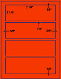 US1378-7 1/4'' x 2 1/4''-4 up on a 8.5" x 11" label sheet.