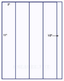 US1520-2'' x 11''-4 up on a 8 1/2" x 11" label sheet.