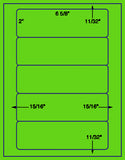 US1580-6 5/8''x2''-5 up on a 8 1/2" x 11" label sheet.