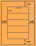 US1585-1 5/8''x5 7/16''-5 up on a 8 1/2" x 11" label sheet.