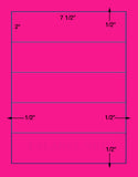 US1600-7 1/2'' x 2''-5 up on a 8 1/2" x 11" label sheet.