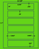 US1619-6.375'' x 1.5''-6 up on a 8 1/2" x 11" label sheet.
