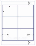 US1640-4''x3''-6 up on a 8 1/2" x 11" label sheet.