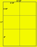 US1662-4 1/4''x3 1/2''-6 up on a 8 1/2" x 11" label sheet.