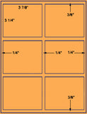 US1780-37/8'' x 31/4''- 6 up on a 8 1/2"x11" label sheet.