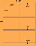 US1792-4.25''x3.125''- 6 up on a 8 1/2" x 11" laser sheet.