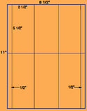 US1815-2 1/2''x5 1/2''-6 up on a 8 1/2" x 11" label sheet.