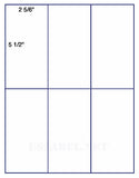 US1820-2 5/6''x5 1/2''-6 up on a 8 1/2" x 11" label sheet.