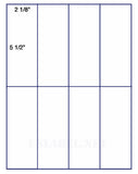 US1861-2 1/8''x5 1/2''-8 up on a 8 1/2" x 11" label sheet.