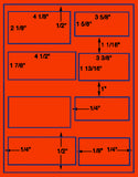 US1962 4 1/8''x2 1/8'',mixed sizes on 8.5"x11" label sheet.