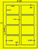 US1964-3 3/8"x2 5/16''-8 up RC on a 8.5"x 11" label sheet.