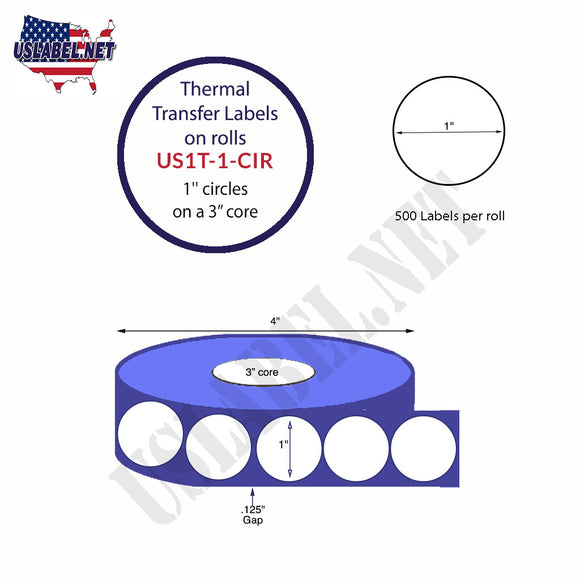 Circle (Round) Labels on Rolls/Sheets| Uslabel.net.