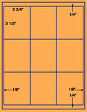US2000-2 3/4''x3 1/2''-9 up on a 8 1/2" x 11" label sheet.