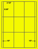 1,000 Fluorescent Yellow Laser Only sheets with Permanent adhesive