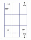 1,000 Uncoated White Matte Inkjet or Laser sheets with Permanent adhesive