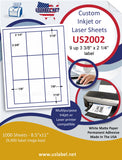 US2002-3 3/8''x2 1/4''-9 up on a 8 1/2" x 11" label sheet.