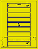 1,000 Fluorescent Yellow Laser Only sheets with Permanent adhesive