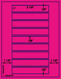 1,000 Fluorescent Pink Laser Only sheets with Permanent adhesive