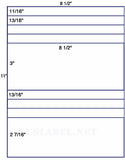 1,000 Uncoated White Matte Inkjet or Laser sheets with Permanent adhesive