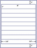 1,000 Uncoated White Matte Inkjet or Laser sheets with Permanent adhesive
