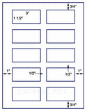 1,000 Uncoated White Matte Inkjet or Laser sheets with Permanent adhesive
