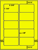 1,000 Fluorescent Yellow Laser Only sheets with Permanent adhesive