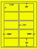 1,000 Fluorescent Yellow Laser Only sheets with Permanent adhesive