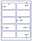1,000 Uncoated White Matte Inkjet or Laser sheets with Permanent adhesive