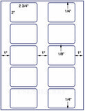 1,000 Uncoated White Matte Inkjet or Laser sheets with Permanent adhesive