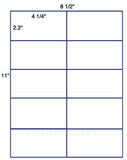 1,000 Uncoated White Matte Inkjet or Laser sheets with Permanent adhesive