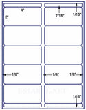 1,000 Uncoated White Matte Inkjet or Laser sheets with Permanent adhesive