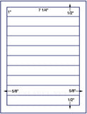 1,000 Uncoated White Matte Inkjet or Laser sheets with Permanent adhesive