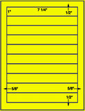 1,000 Fluorescent Yellow Laser Only sheets with Permanent adhesive