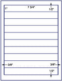 1,000 Uncoated White Matte Inkjet or Laser sheets with Permanent adhesive