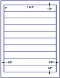 US3021-7 3/4'' x 1''-10 up on a 8 1/2" x 11" label sheet.