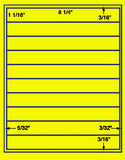 1,000 Fluorescent Yellow Laser Only sheets with Permanent adhesive