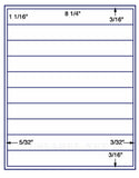 1,000 Uncoated White Matte Inkjet or Laser sheets with Permanent adhesive