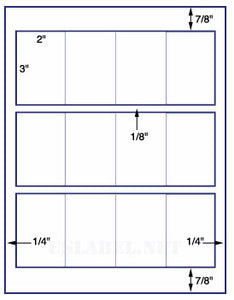 US3039-2''x3''-12 up on a 8 1/2" x 11" label sheet.